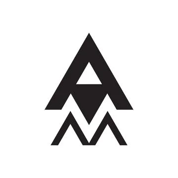 Am initial letter vector logo Stock Illustration