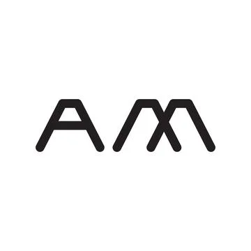 Am initial letter vector logo Stock Illustration