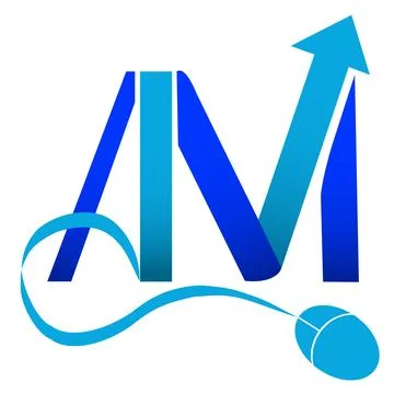 AM letter logo Stock Illustration