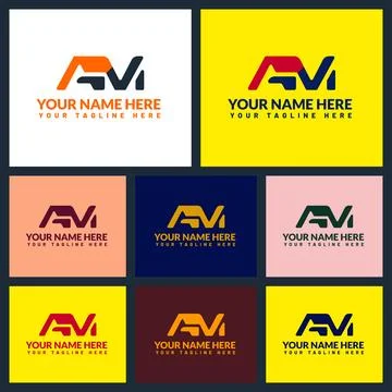 Am letter logo or am text logo and am word logo design. Stock Illustration