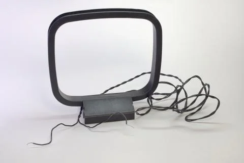 Am loop antenna with stand Stock Photos