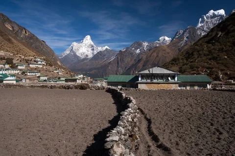 Ama Dablam, Nepal Moving TImelapse Stock Footage 87046923