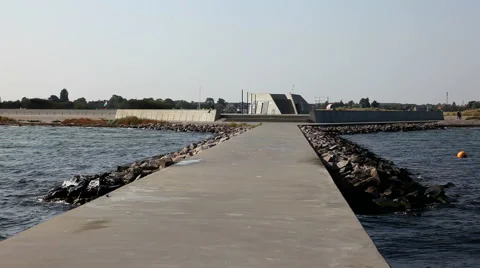 Amager beach seen from the ocean Stock Footage 41821859