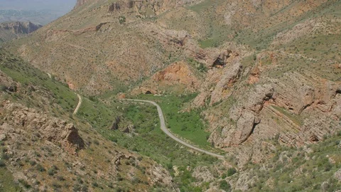Amaghu Valley with Red Rocks around the Noravank Monastery, Armenia 8 Vidéo 90448474