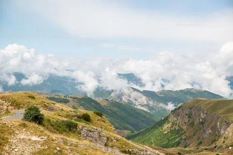 Amaizing sunset view on Durmitor mountains, National Park, Mediterranean Foto stock