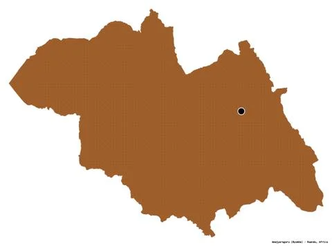 Amajyaruguru, province of Rwanda, on white. Pattern Illustrazione stock