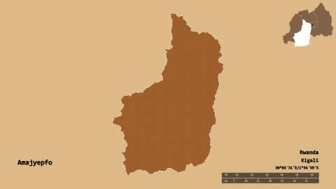 Amajyepfo, province of Rwanda, zoomed. Pattern 스톡 일러스트