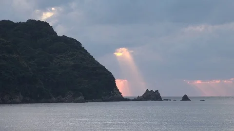Amakusa Bay, Kumamoto Prefecture, Japan Stock Footage