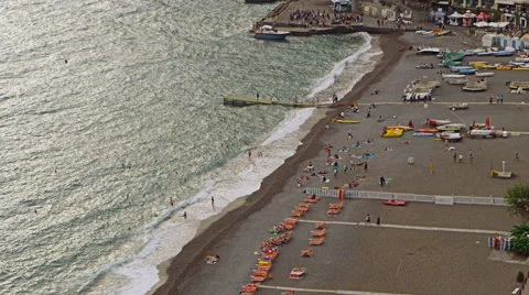 Amalfi Coast Beach Italy 4K Stock Video Footage Stockbeeldmateriaal 59019616