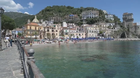 Amalfi coast horizontal pan Video stock 90055448