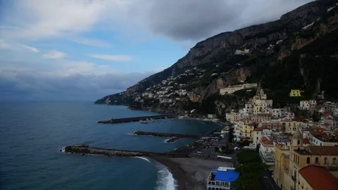 Amalfi Coast Italy - Sunrise Stock Footage