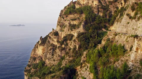 Amalfi Coast Road Italy 4K Stock Video Footage Stockbeeldmateriaal 59081803