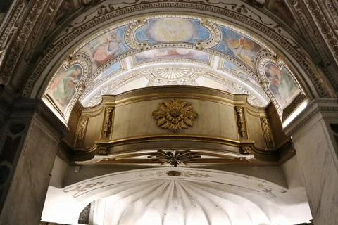 Amalfi - Coro nella cripta del duomo 스톡 사진