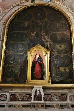Amalfi - Coro nella cripta del duomo 스톡 사진