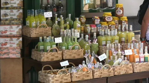 Amalfi - Limoncello Stock Footage 784952