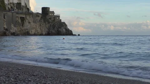 Amalfi seaside in the evening Vídeos de archivo 152742529
