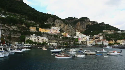 Amalfi view panorama Vídeo Stock 56541826