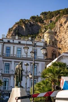 Amalfi's Charming Corner Stock Photos