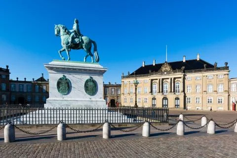 Amalienborg castle Stock Photos
