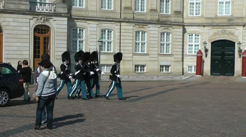 Amalienborg Palace Stock Footage 25908747