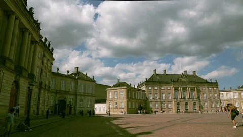 Amalienborg Palace Stock Footage 130016890