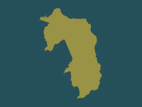 Amambay, Paraguay. Solid color shape Stock Illustration