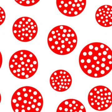 Amanita seamless pattern. Repeat texture background, vector. 스톡 일러스트