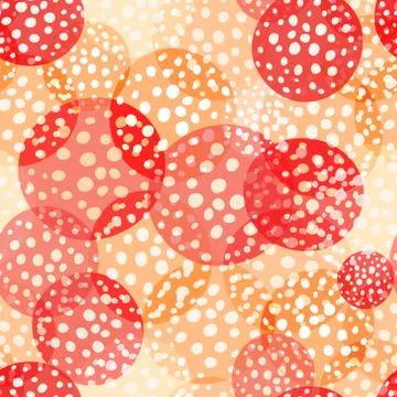 Amanita trance seamless pattern. Stock Illustration