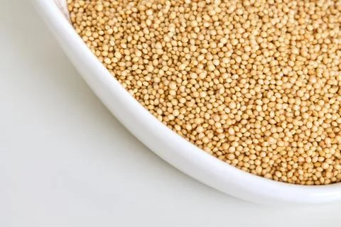 Amaranth grain on white background Stock Photos