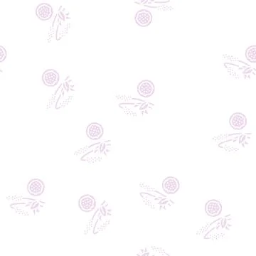 Amaranth groat glyph seamless pattern 스톡 일러스트