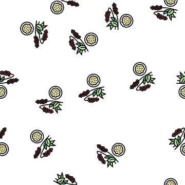 Amaranth groat vector seamless pattern 스톡 일러스트