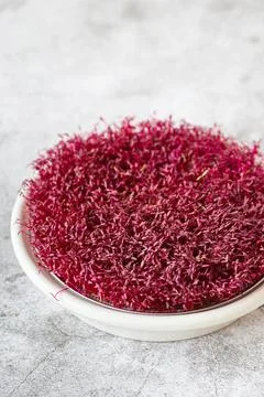 Amaranth micro herbs. Sprouting Micro greens. Seed Germination at home. Vegan Stock Photos