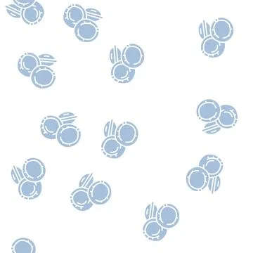 Amaranth seed glyph seamless pattern 스톡 일러스트
