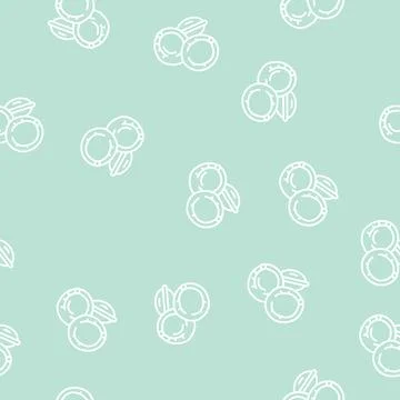 Amaranth seed line seamless pattern 스톡 일러스트