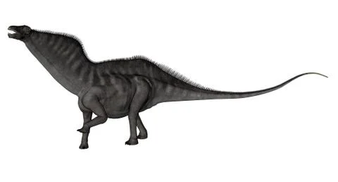 Amargasaurus dinosaur - 3D render Stock Illustration