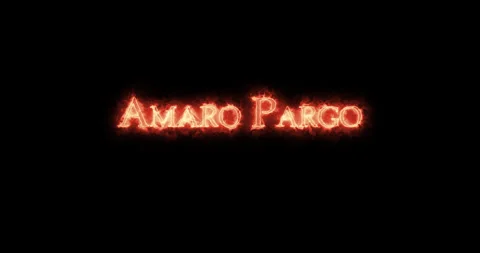 Amaro Pargo in Fire. Loop Stock Footage 329688471