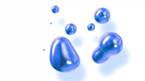 Amasing abstract background of metaballs as if glass drops or spheres filled Stock Footage 140192697