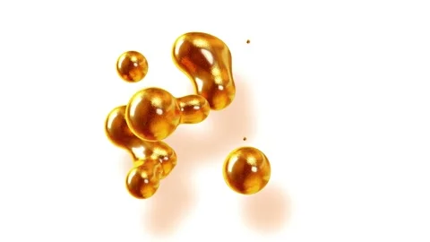 Amasing abstract background of metaballs as if glass drops or spheres filled Видео 141004304