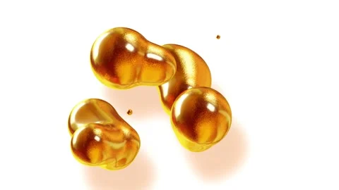 Amasing abstract background of metaballs as if glass drops or spheres filled Stock Footage 141004457