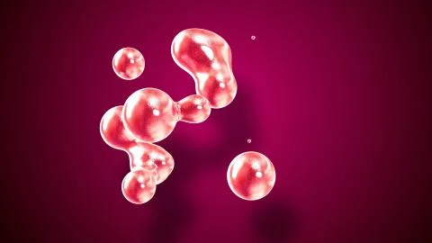 Amasing abstract background of metaballs or glisten bubbles as if glass drops or Stock Illustration
