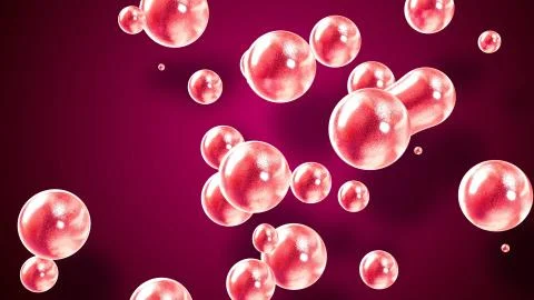 Amasing abstract background of metaballs or glisten bubbles as if glass drops or Stock Illustration