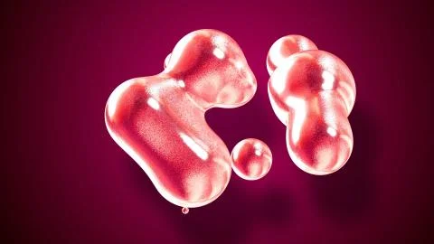 Amasing abstract background of metaballs or glisten bubbles as if glass drops or Stock Illustration