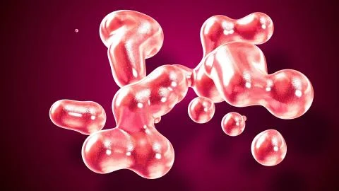 Amasing abstract background of metaballs or glisten bubbles as if glass drops or Stock Illustration