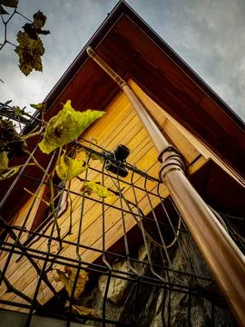 Amasra, camera hanging on wires Stock Photos