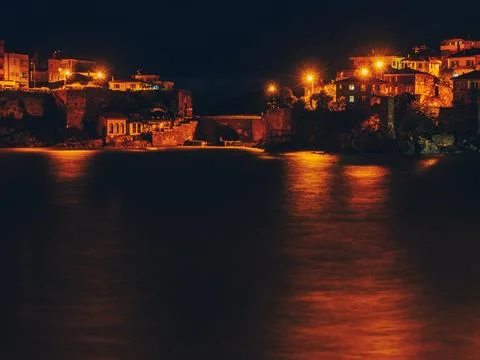Amasra, night view Foto stock