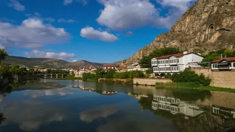 Amasya city and clouds Stock-Footage 230990070