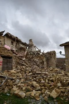 Amatrice after the eartquake Stock Photos