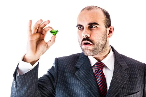 Amazed by emerald Stock Photos