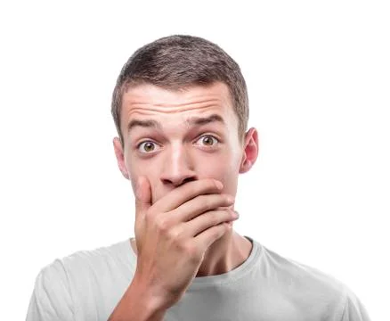 Amazed man. Stock Photos