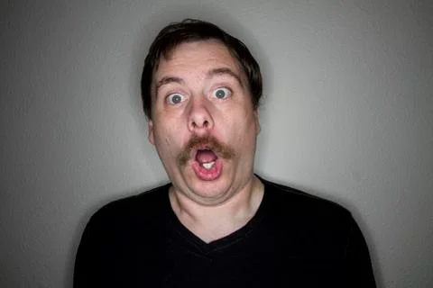 Amazed man Foto stock